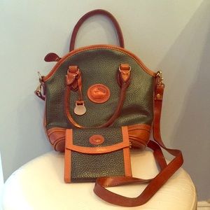 Dooney and Bourke purse with strap and wallet